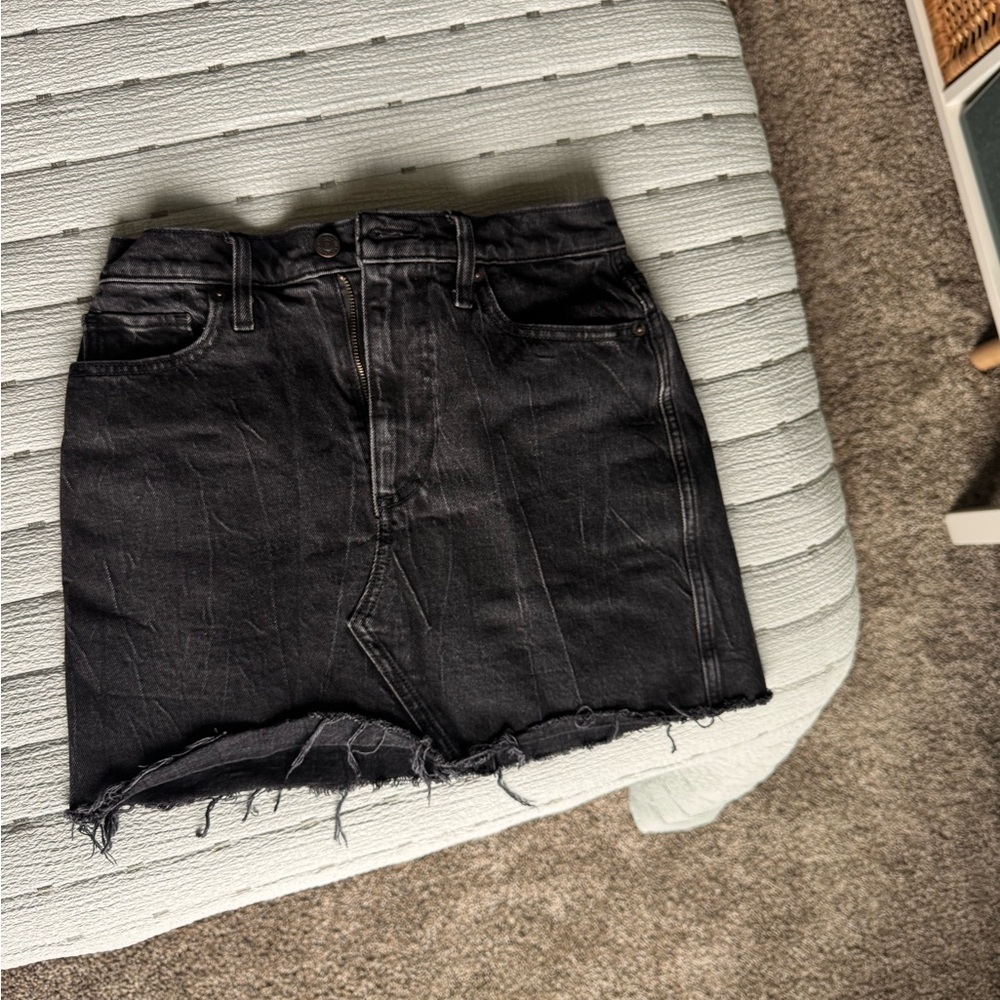 Abercrombie & Fitch black denim skirt